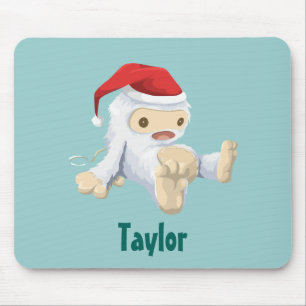 Weihnachts-Yeti-Puppe in einer Personalisierten We Mousepad