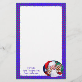 Weihnachts-Yorkies Briefpapier