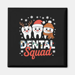 Weihnachts-Zahnarzt-Team Dental-Lab-Hygienikerin Magnet