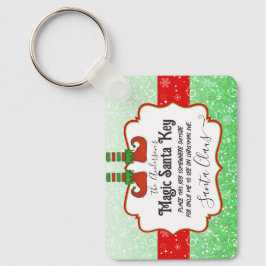 Weihnachts-Zauberwort für die Weihnachtselfen für  Schlüsselanhänger