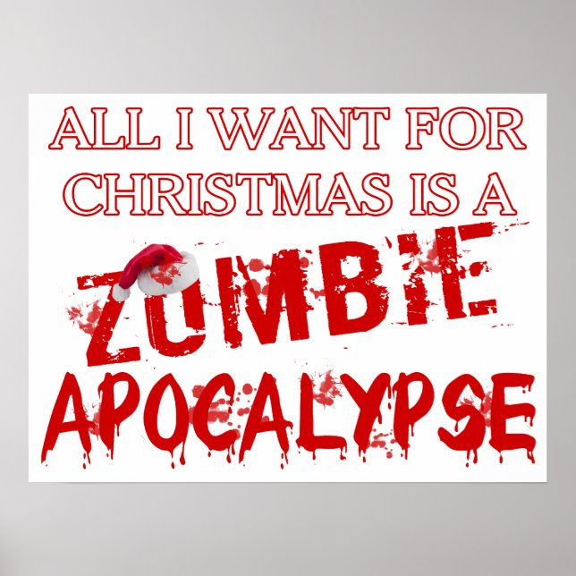 Weihnachts-Zombie-Apokalypse Poster (Vorne)