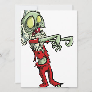 weihnachts-zombie-weihnachtsmann feiertagskarte