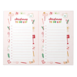 Weihnachts zu tun Liste Checkliste Editor Notizblock