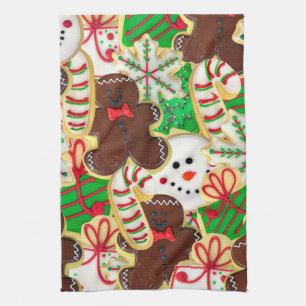 Weihnachts-Zuckerkekse Geschirrtuch