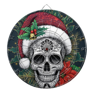 Weihnachts-Zuckerschädel Dartscheibe
