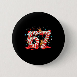 Weihnachts-Zuckerstangen-Meme 67 Sechs Sieben Lust Button