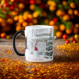 Weihnachts-Zuhause-Kaffee-Tasse Verwandlungstasse