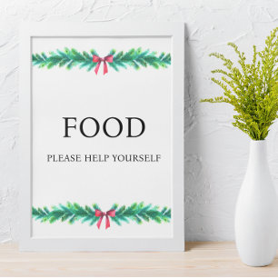 Weihnachts-Zweig-Babydusche Poster