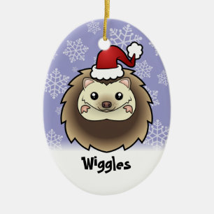 Weihnachts-Zwergigel (tragen Sie den Namen Ihres H Keramik Ornament