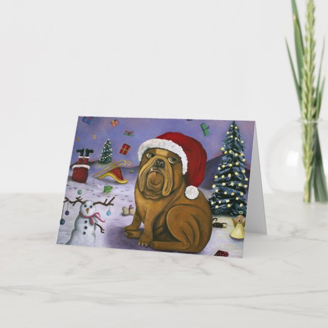 Weihnachtsabbruch Feiertagskarte (Vorderseite)