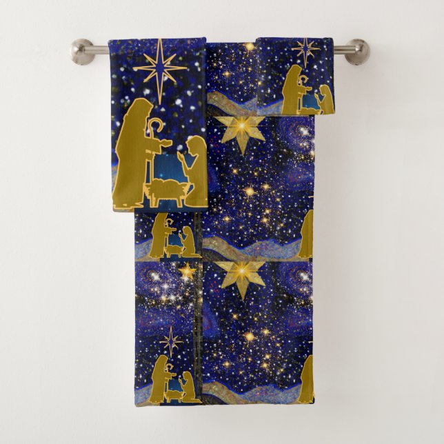 Weihnachtsabend Badhandtuch Set (Insitu)