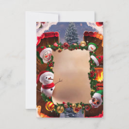 Weihnachtsabend Blank Einladungskarte Einladung