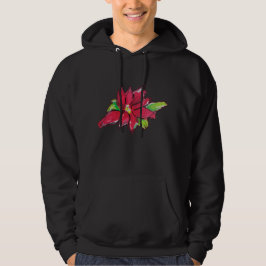 Weihnachtsabend-Blume Hoodie