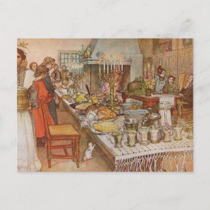 Weihnachtsabend Carl Larsson 1904 Feiertagspostkarte