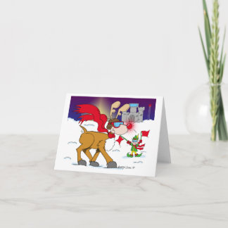 Weihnachtsabend entfernen Anmerkungs-Karte Feiertagskarte