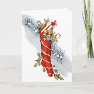 Weihnachtsabend Feiertagskarte