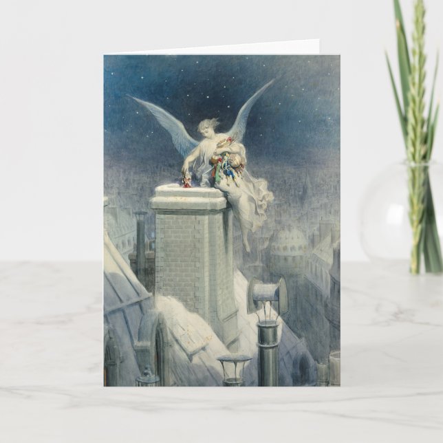 Weihnachtsabend Feiertagskarte (Vorderseite)