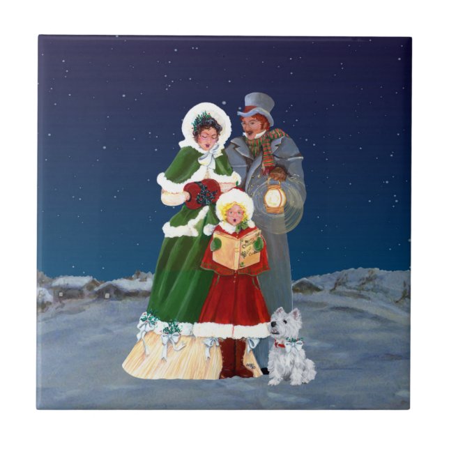 Weihnachtsabend Fliese (Vorderseite)