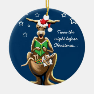 Weihnachtsabend in Australien Keramik Ornament