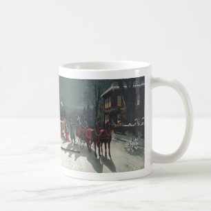 Weihnachtsabend in den 1800er Jahren Tasse