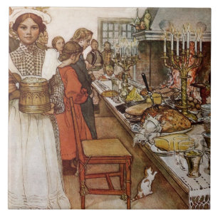 Weihnachtsabend Julaftonen Fliese