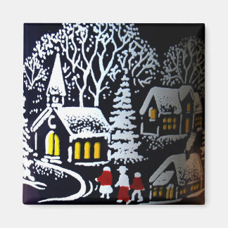 Weihnachtsabend Magnet