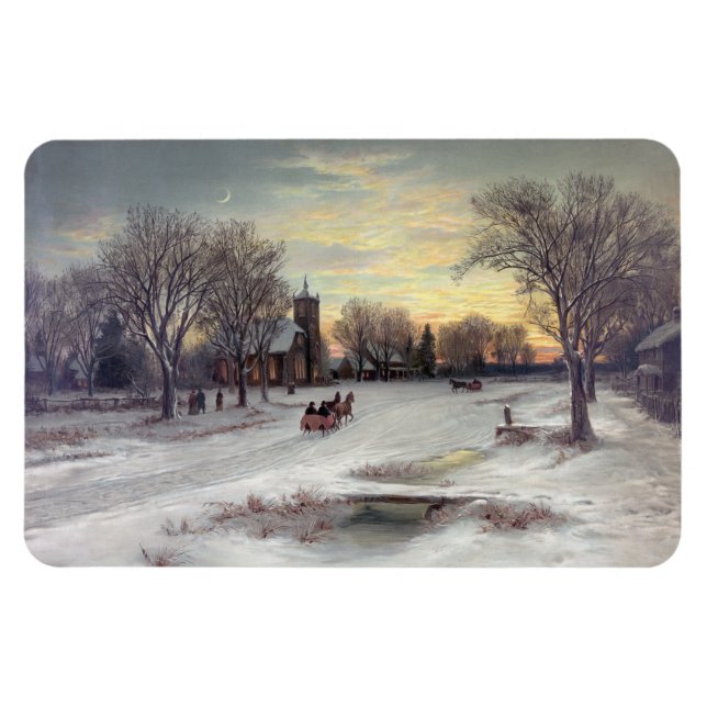 Weihnachtsabend Magnet (Horizontal)