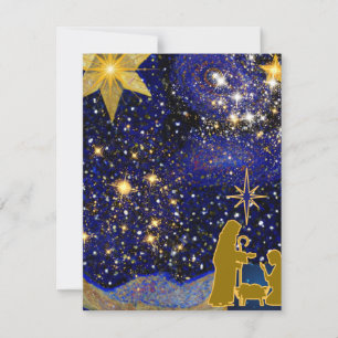 Weihnachtsabend Mitteilungskarte