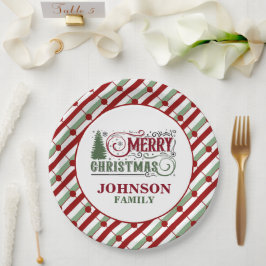 Weihnachtsabend Party Paper Teller