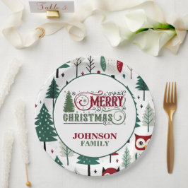 Weihnachtsabend Party Paper Teller