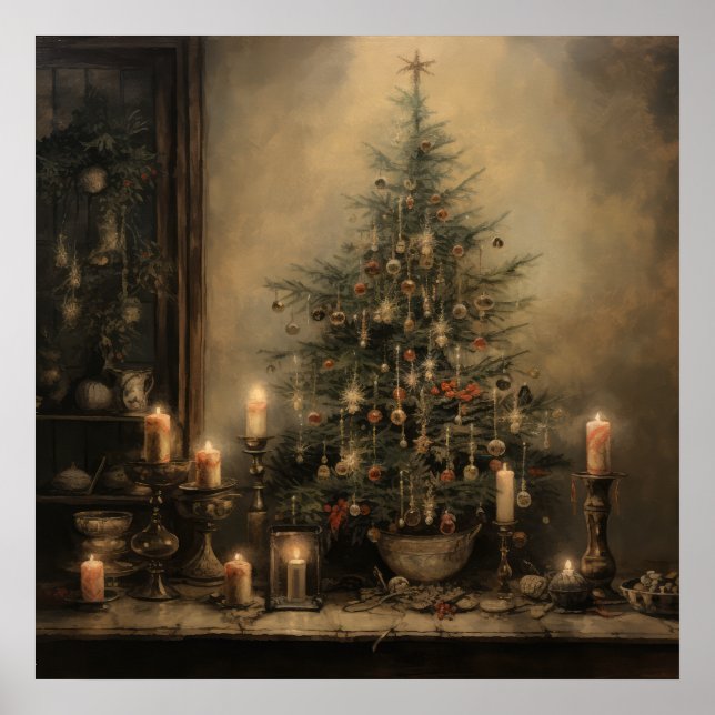 Weihnachtsabend-Poster Poster (Vorne)