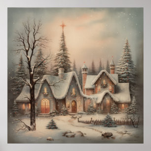 Weihnachtsabend-Poster Poster