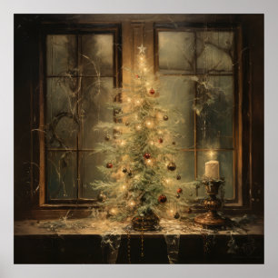 Weihnachtsabend-Poster Poster