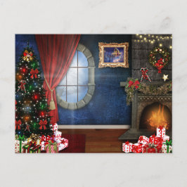 Weihnachtsabend Postkarte