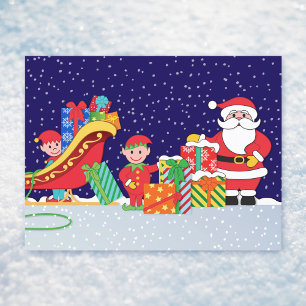 Weihnachtsabend Postkarte