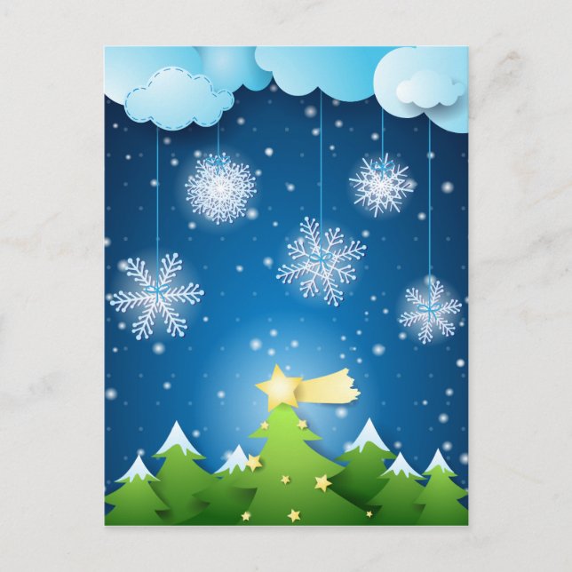 Weihnachtsabend, Postkarte (Vorderseite)