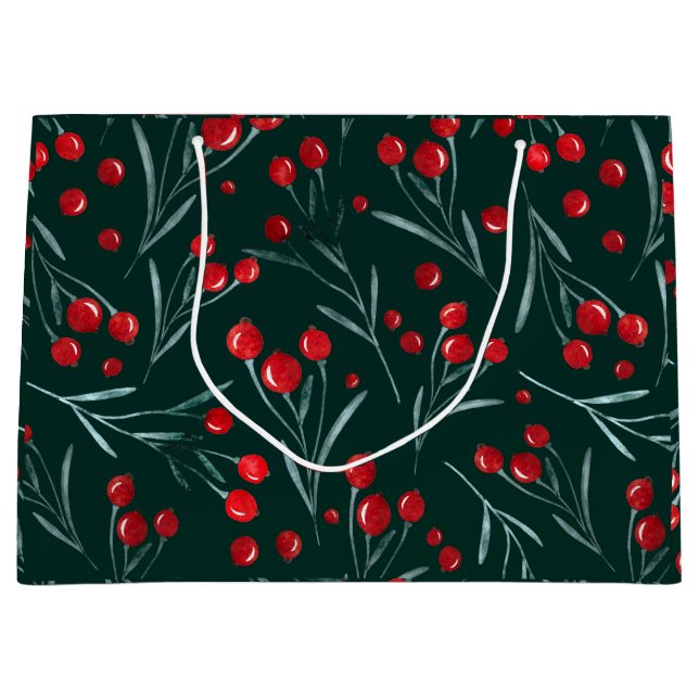 Weihnachtsabend - traditionelle Weihnachtsverpacku Große Geschenktüte (Vorderseite)