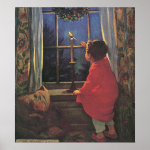 Weihnachtsabend von Jessie Willcox Smith Poster