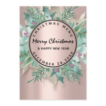 Weihnachtsabend Wintermenü Rose Florenz