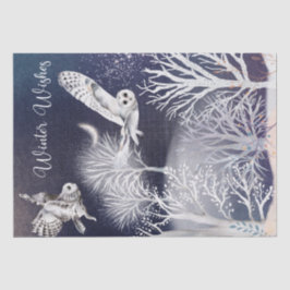 Weihnachtsabende Winterschwärme Seidenpapier