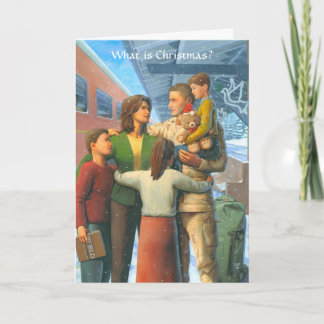 Weihnachtsabfahrt-Karte Feiertagskarte