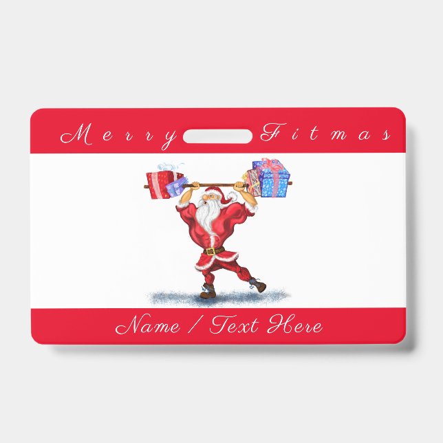 WeihnachtsAbzeichen Personalisiert Ausweis (Vorderseite)