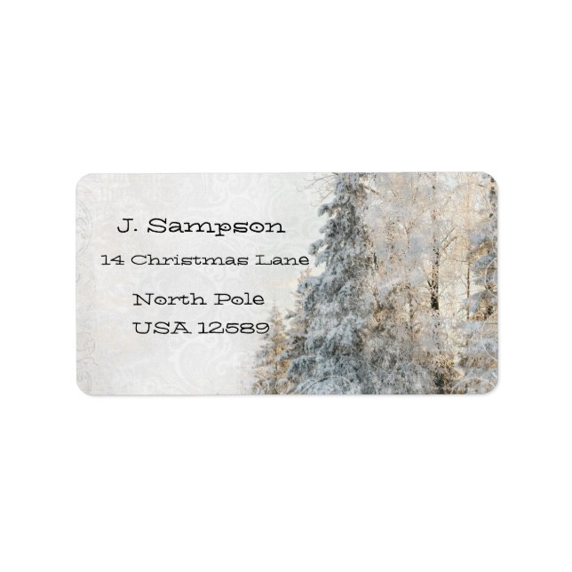 Weihnachtsadressen Adressaufkleber (Vorne)
