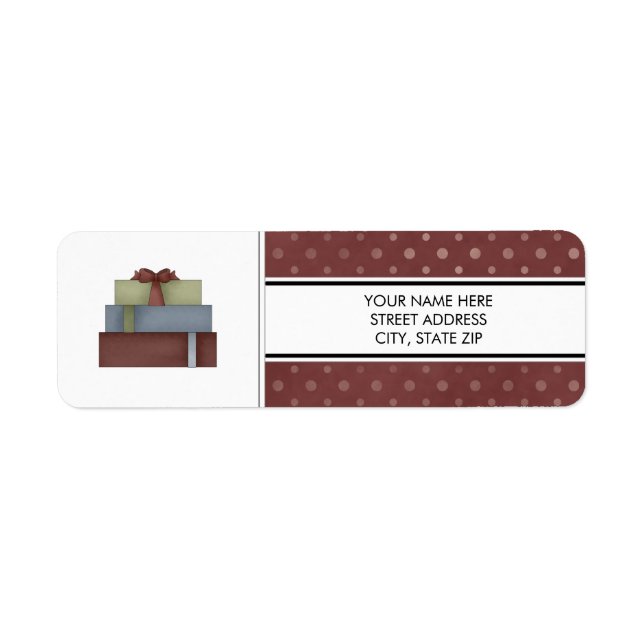 Weihnachtsadressen-Mailing-Labels (Vorne)