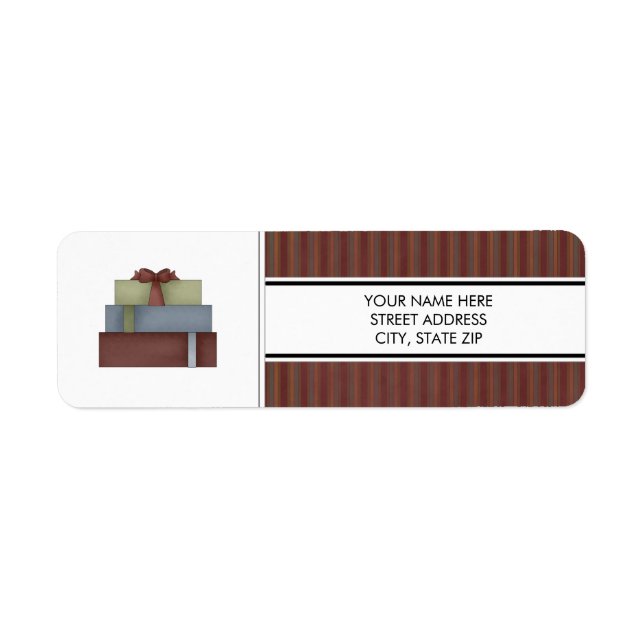 Weihnachtsadressen-Mailing-Labels (Vorne)