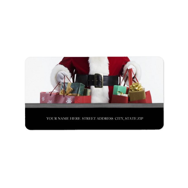 Weihnachtsadressen-Mailing-Labels Adressaufkleber (Vorne)