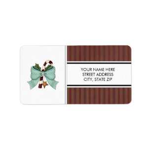 Weihnachtsadressen-Mailing-Labels Adressaufkleber