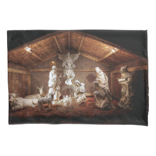 WeihnachtsAdvent Jesus Krippe Szene Kissenbezug