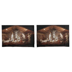 WeihnachtsAdvent Jesus Krippe Szene Kissenbezug
