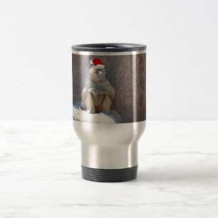 Weihnachtsaffen und Baboons Reisebecher